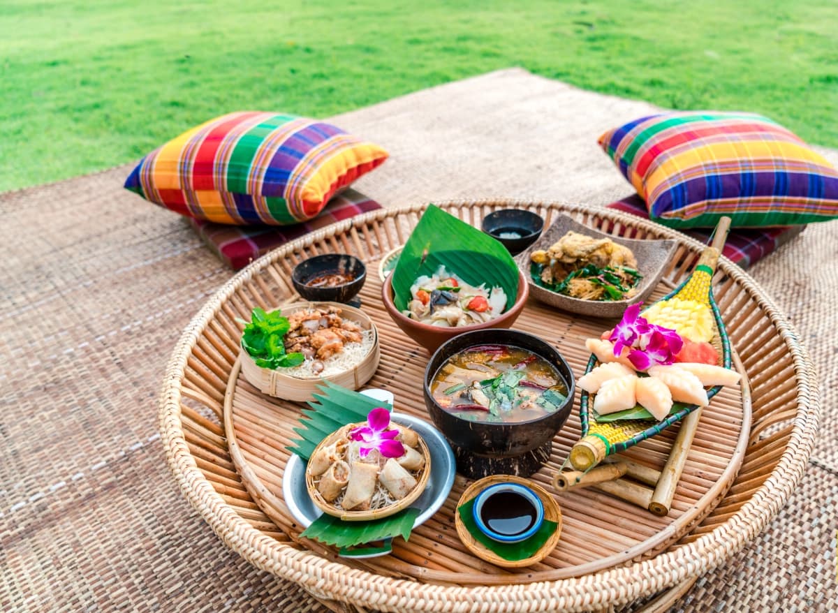 Authentic Isan food feast